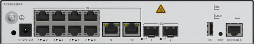 AC650-256AP 10*GE ports 2*10GE SFP+ ports manage up to 256 AP's