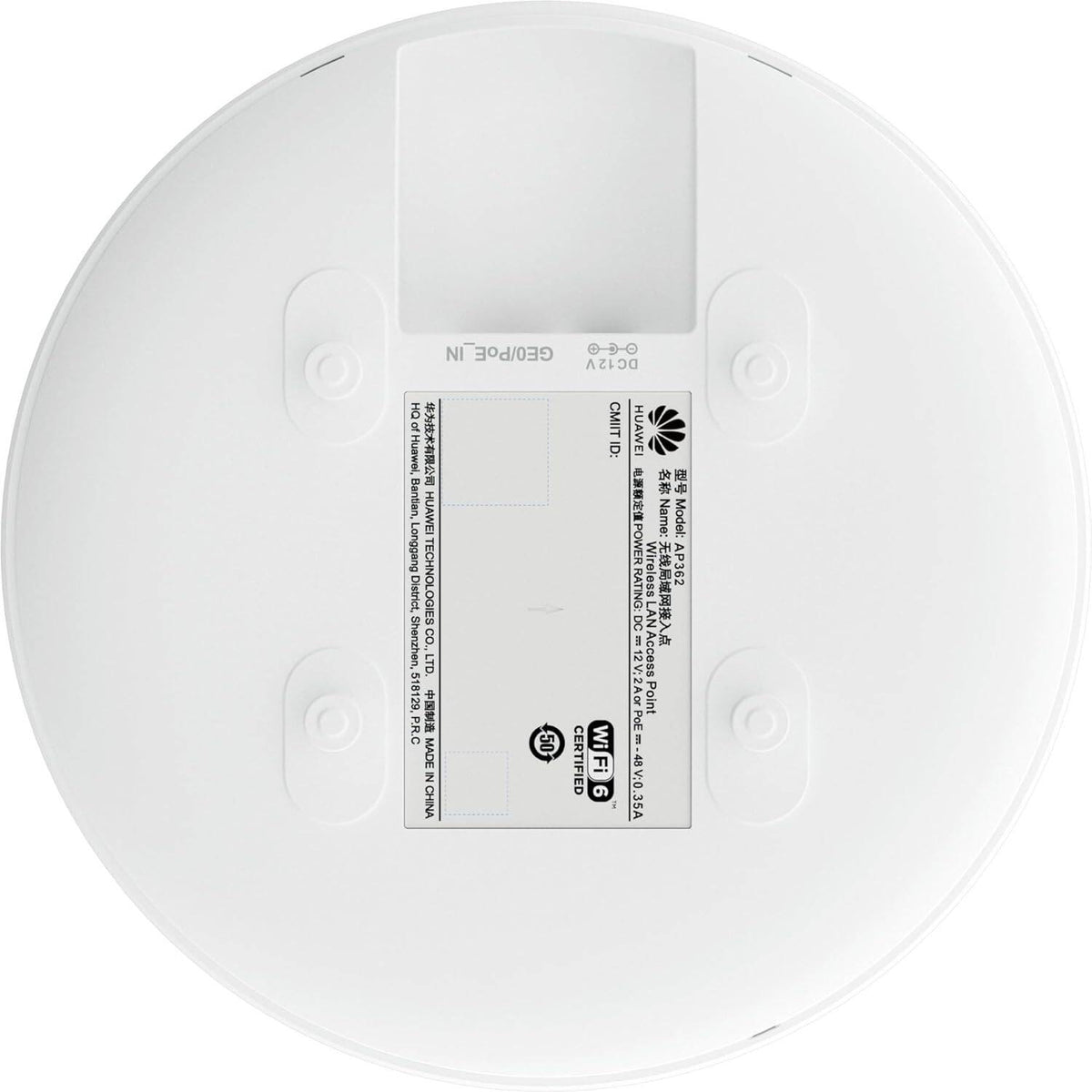 Huawei AP362 Wi-Fi 6 Dual-Band Indoor Access Point | 2x2 MU-MIMO