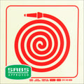 Photoluminescent 190mm Safety Sign F29 Fire Hose Reel