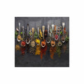 DECORATIVE GLASS WALL TILE 598MM X 650MM SPICES