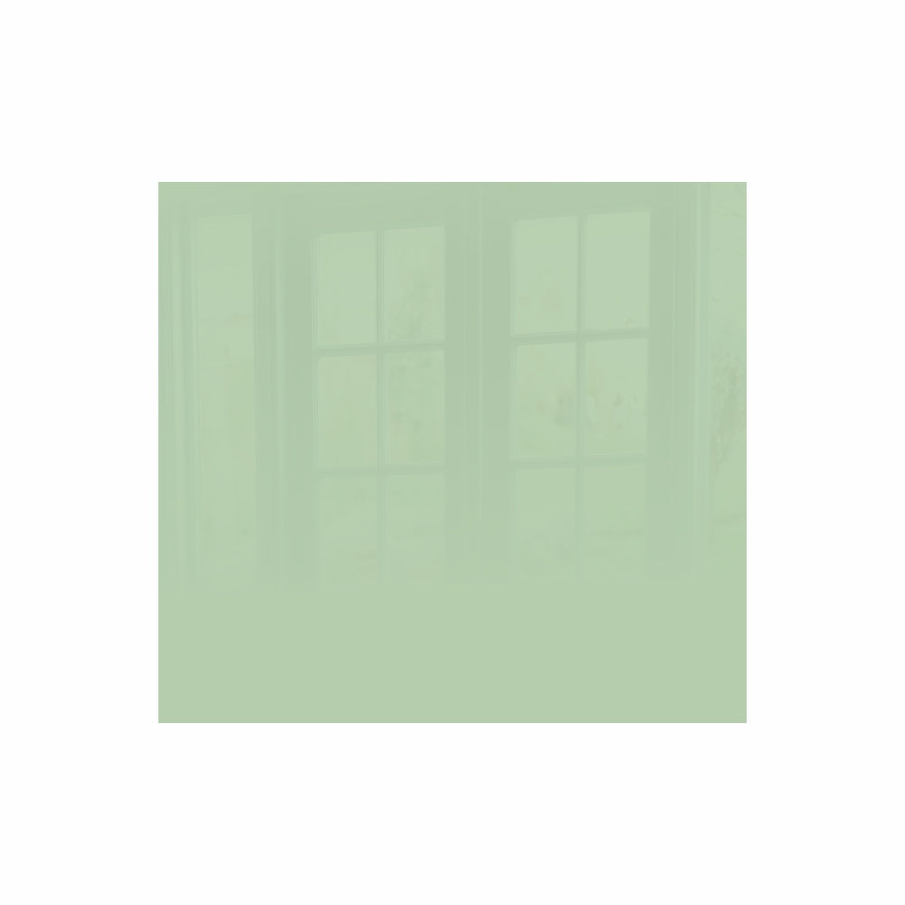 DECORATIVE GLASS WALL TILE 598MM X 650MM PASTEL GREEN