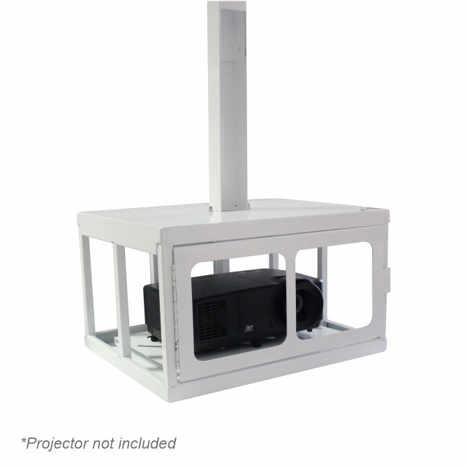 CEILING MOUNT PROJECTOR SECURITY CAGE LOCKABLE 450*220*340MM
