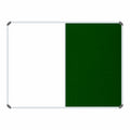 Non-Magnetic Combination Whiteboard (1200*900mm - Green Felt)