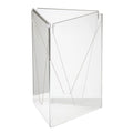 MENU HOLDER ACRYLIC A5 THREE SIDED TABLE TALKER