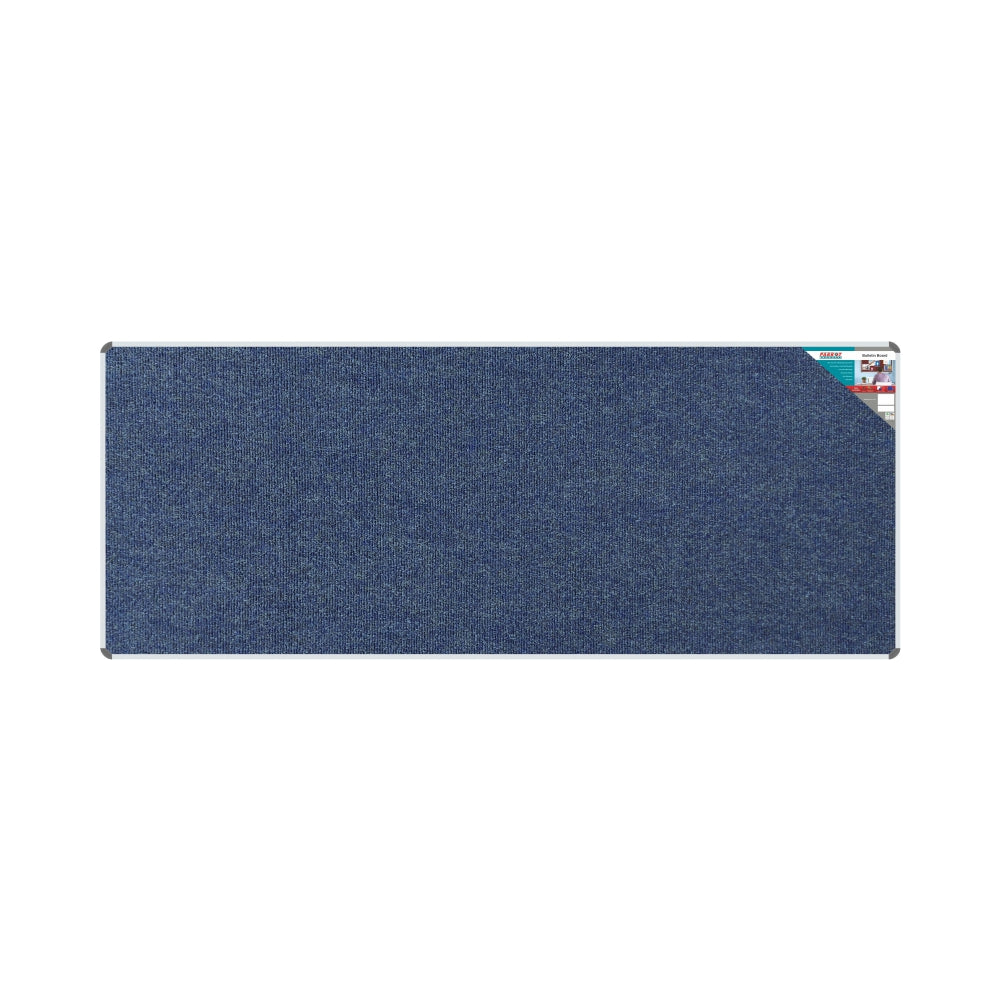 BULLETIN BOARD RIBBED ALUM FRAME 3000*1200MM DENIM Aluminium Frame