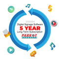 SOFTWARE - PARROT DIGITAL SIGNAGE SOFTWARE SUBSCRIPTION FIVE YEAR