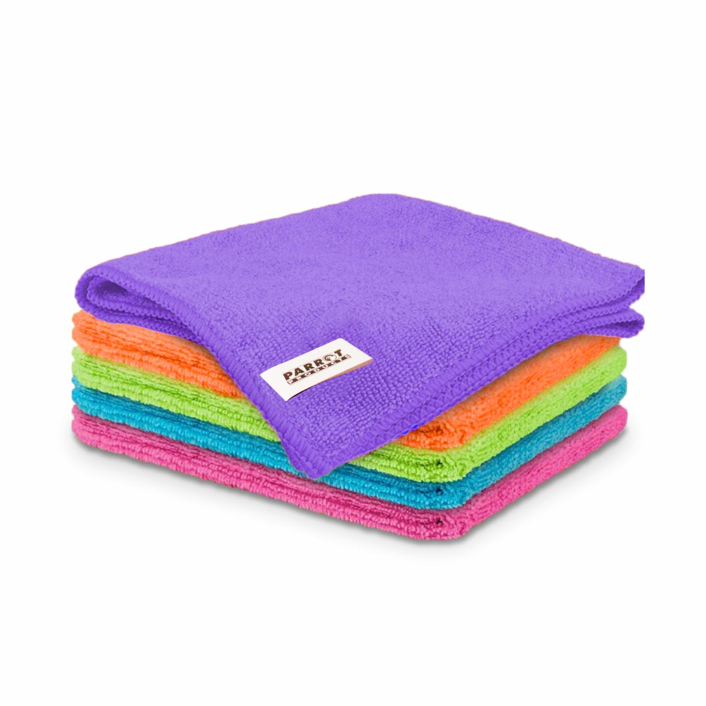 Micro Fibre Cloth 280gsm (Pack of 5) Janitorial Supply - Parrot at JATA KZN Durban