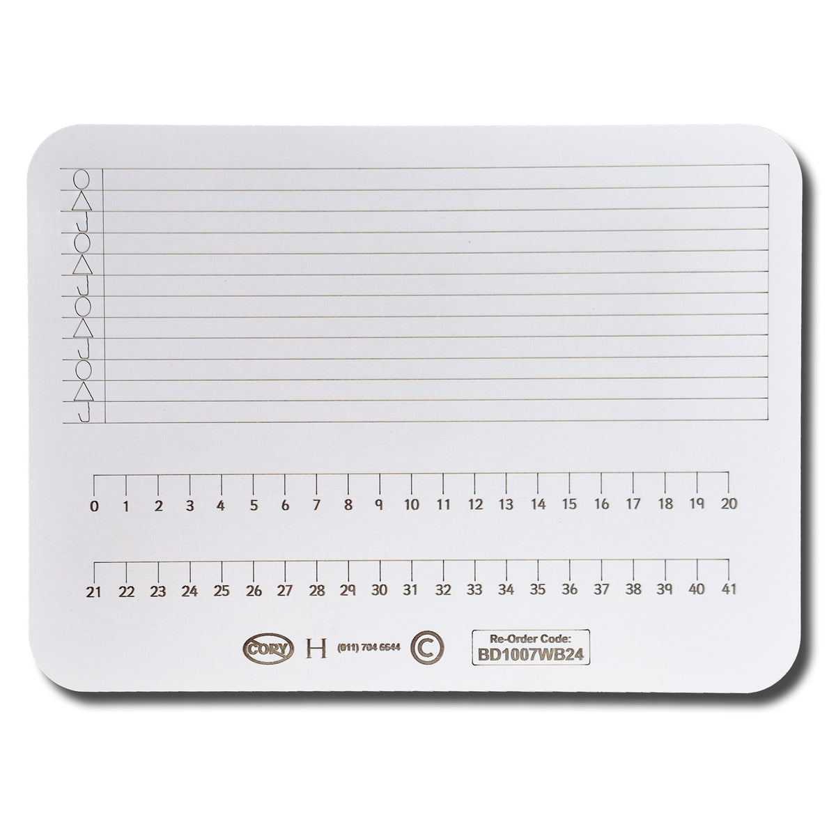 WRITING SLATE MARKER BOARD DOUBLE SIDED WB24 297X210MM PACK OF 10