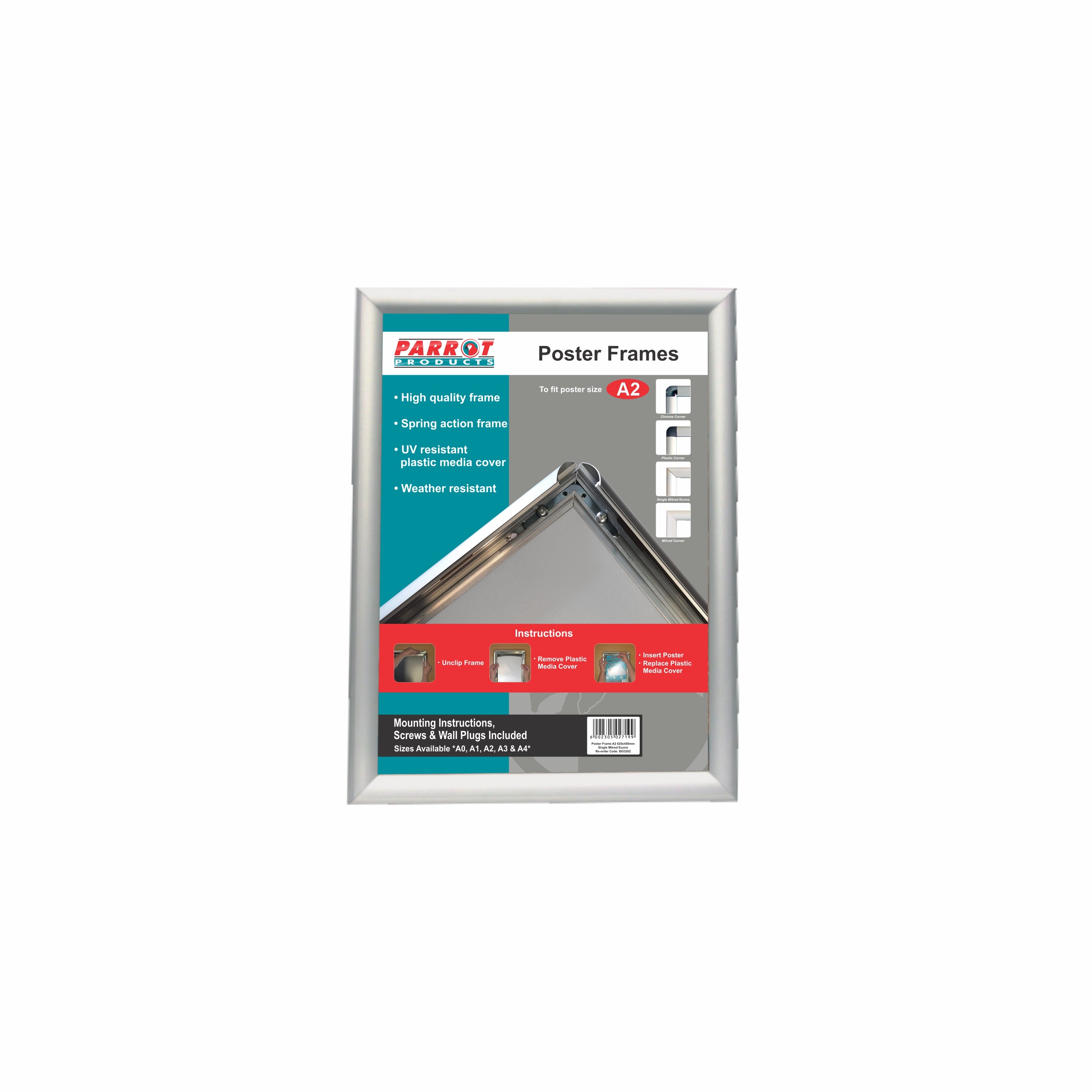 Poster Frame (A2 - 625*450mm - Single Mitred - Econo)