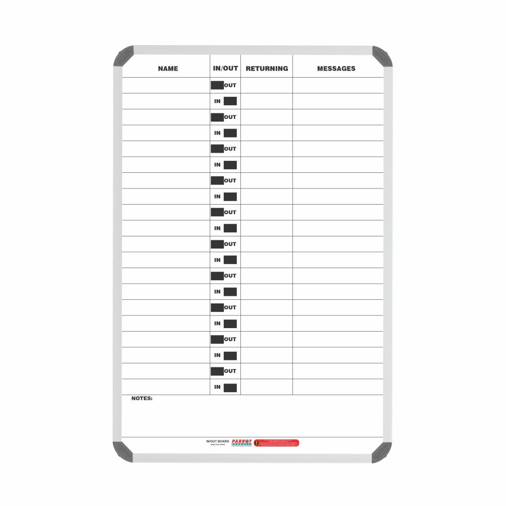In/Out Board Magnetic 20 People (900*600mm)