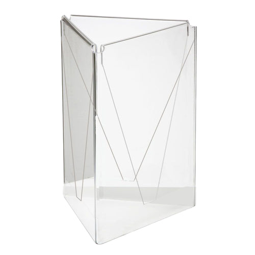 A5 Three Sided Acrylic Table Talker Display Solution - Parrot at JATA KZN Durban