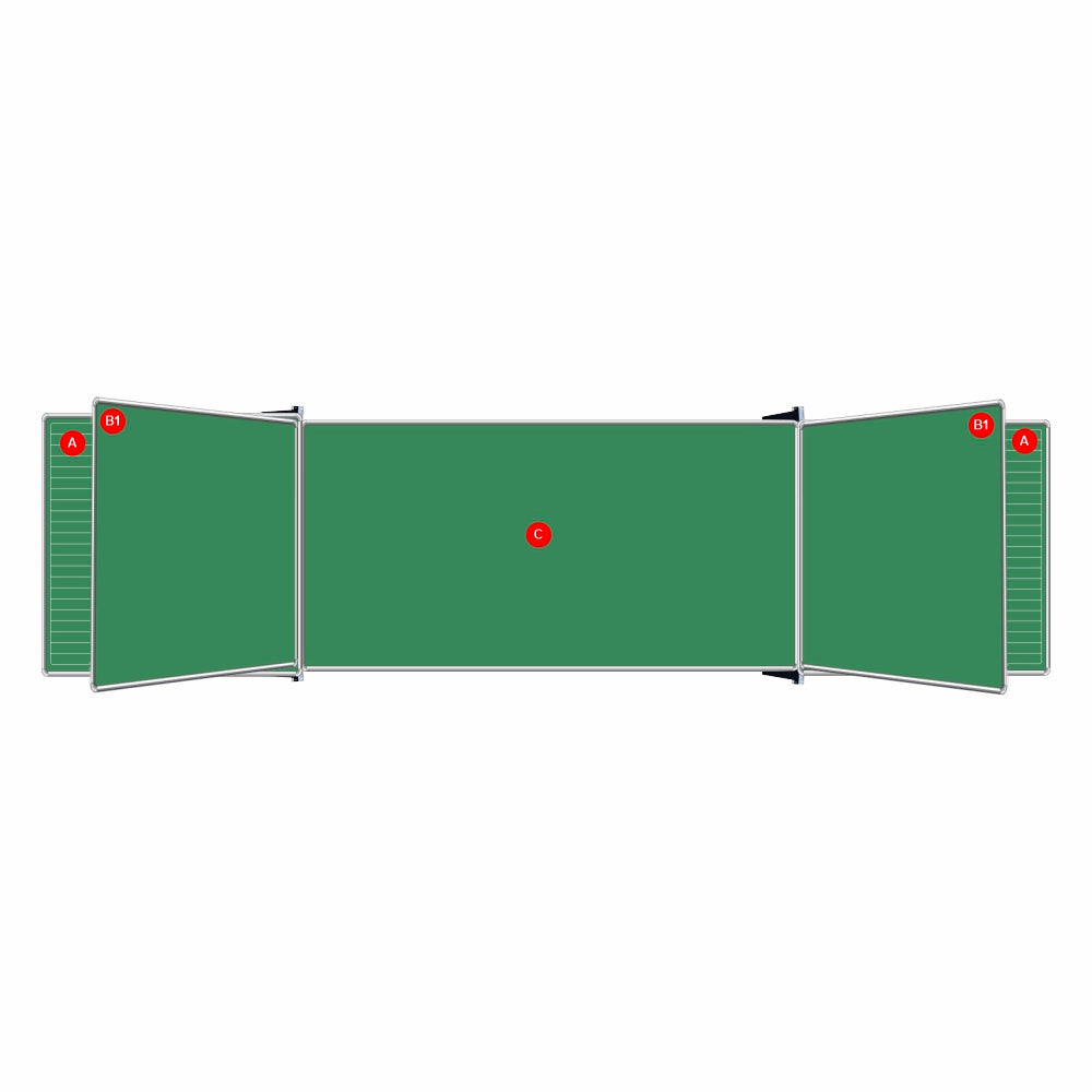 EDUCATIONAL BOARD SIDE PANEL 1220*1220 NON-MAG CHALK LINES