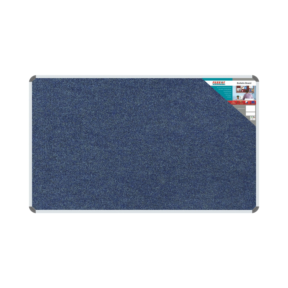 BULLETIN BOARD RIBBED ALUM FRAME 1500*900MM DENIM Aluminium Frame