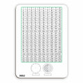 WRITING SLATE NUMBER CHART AND CLOCK MARKERBORD 297*210MM TENS