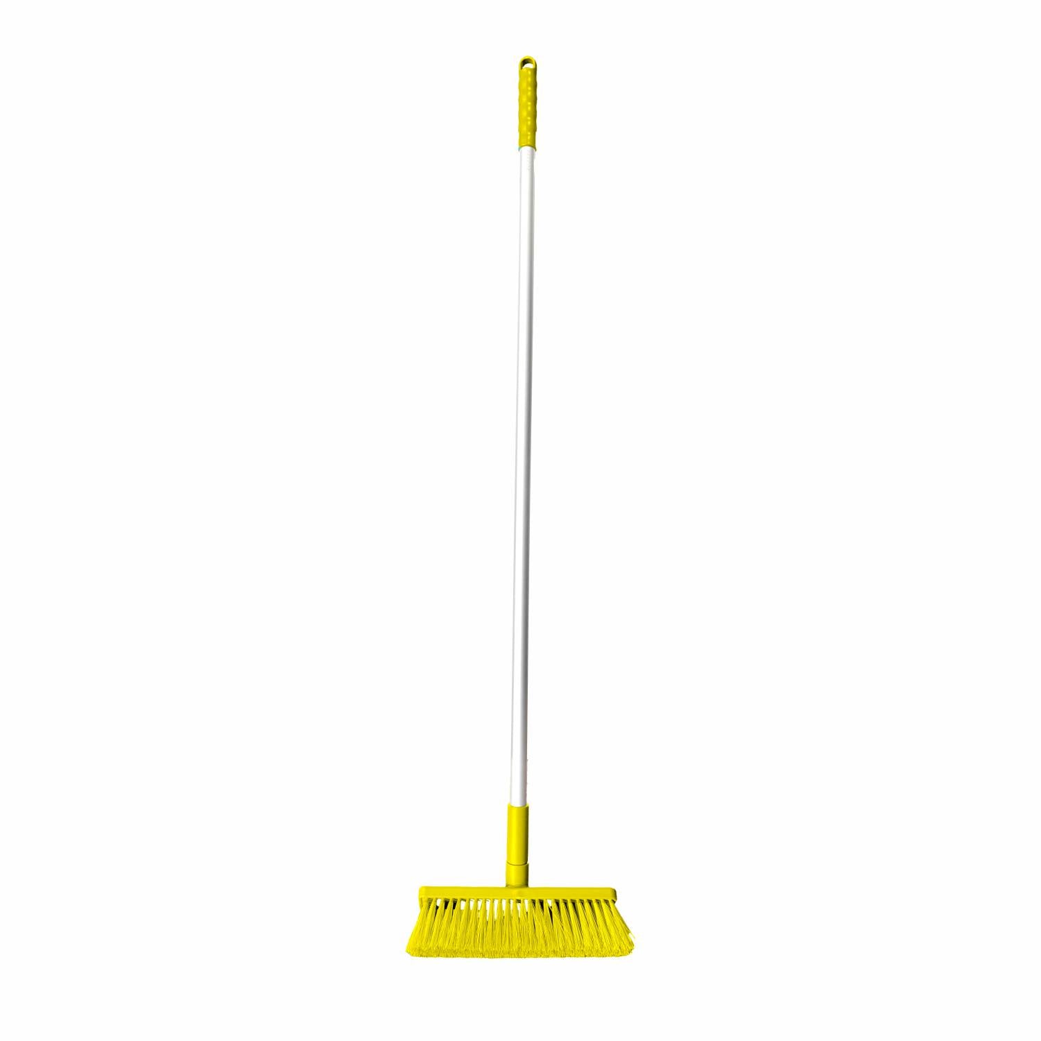 HACCP Soft Bristle Broom  Yellow Commercial Cleaning Broom