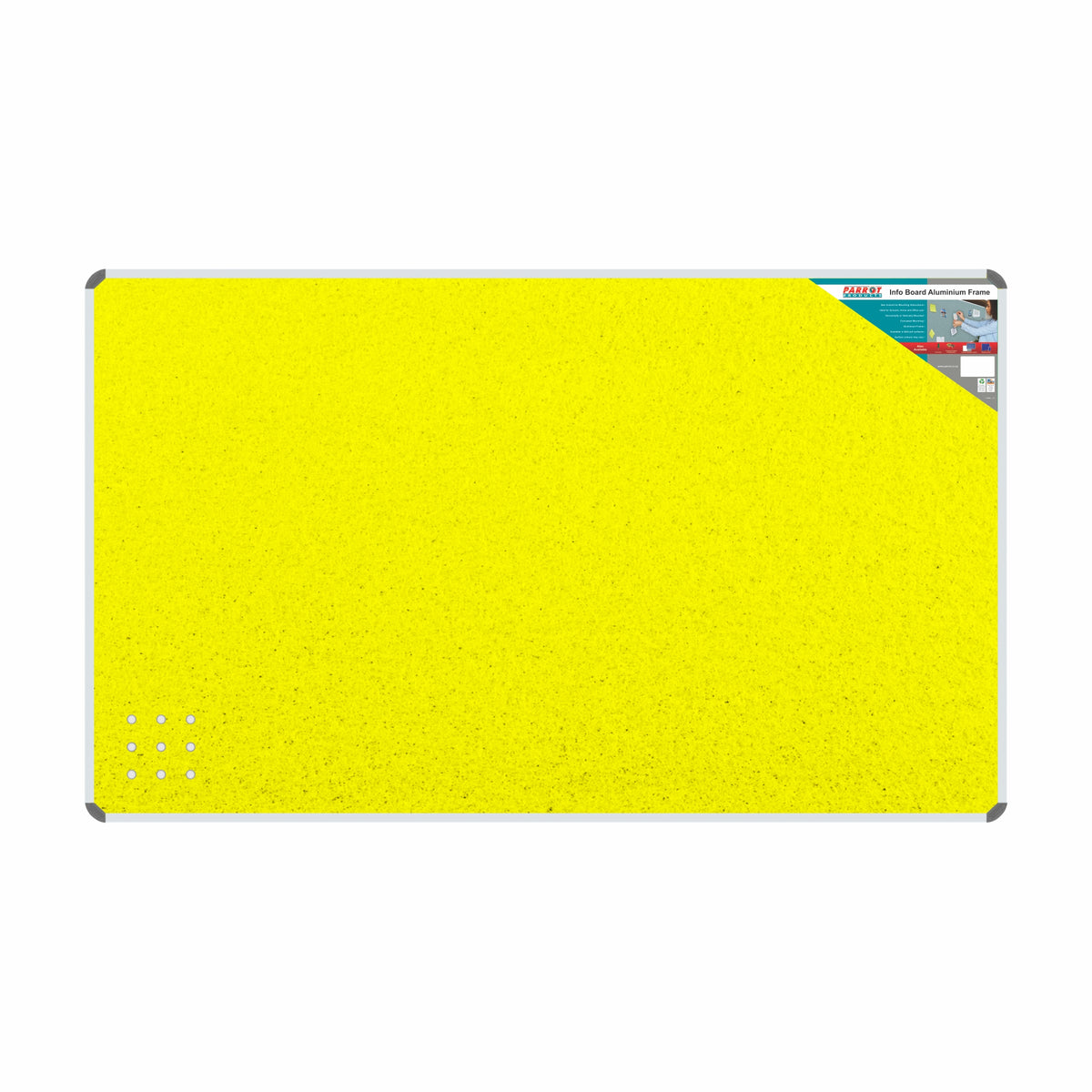 Info Board (Aluminium Frame - 1800*1200mm - Yellow) 1800x1200mm Info Board - Parrot at JATA KZN Durban