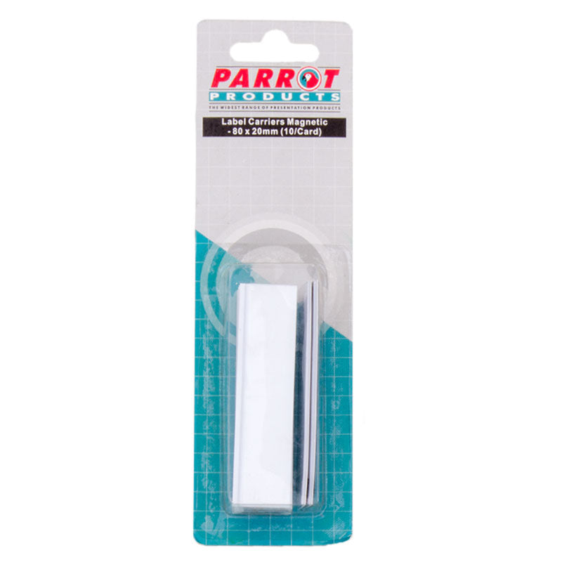 Magnetic Label Carriers (20*80mm - 10 Pack) 80mm Board Accessory - Parrot at JATA KZN Durban