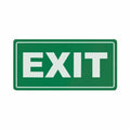 SYMBOLIC SIGN 150*300MM EXIT GREEN ON WHITE ACP