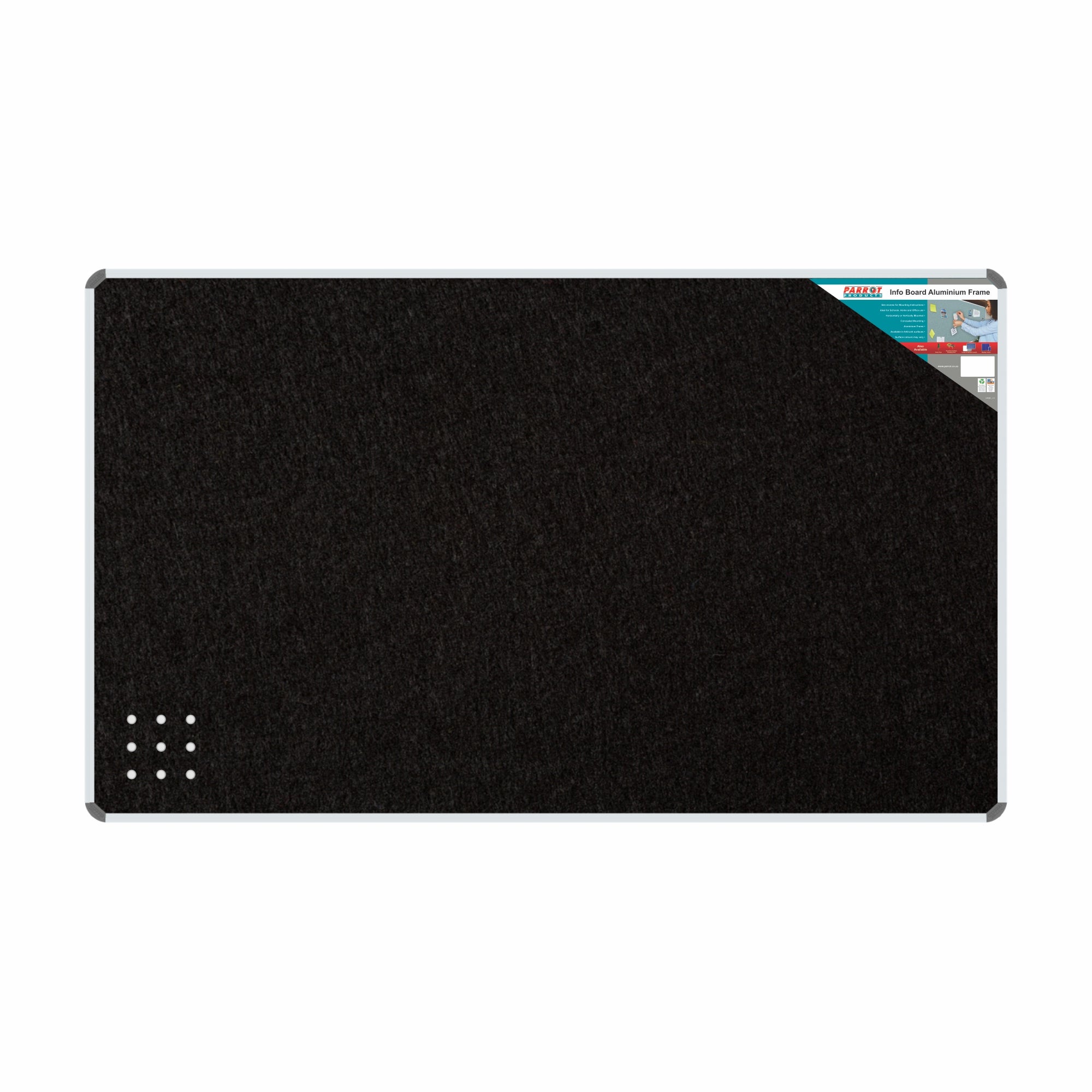 Info Board (Aluminium Frame - 1800*900mm - Black)