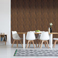 Acoustic Slatted Wall Panel 600  2400mm  Ebony