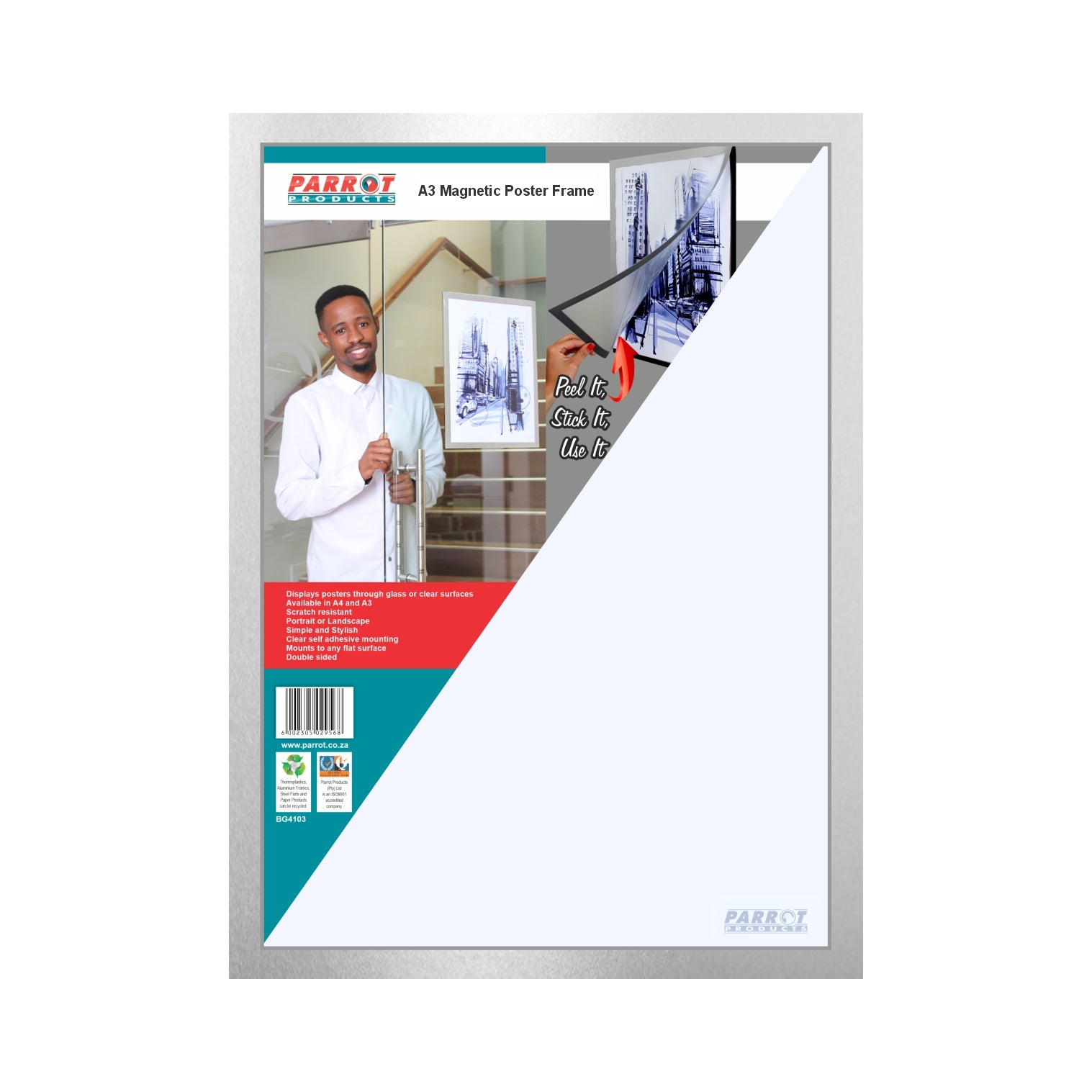 A3 Magnetic Self Adhesive Poster Frame (440*320mm)