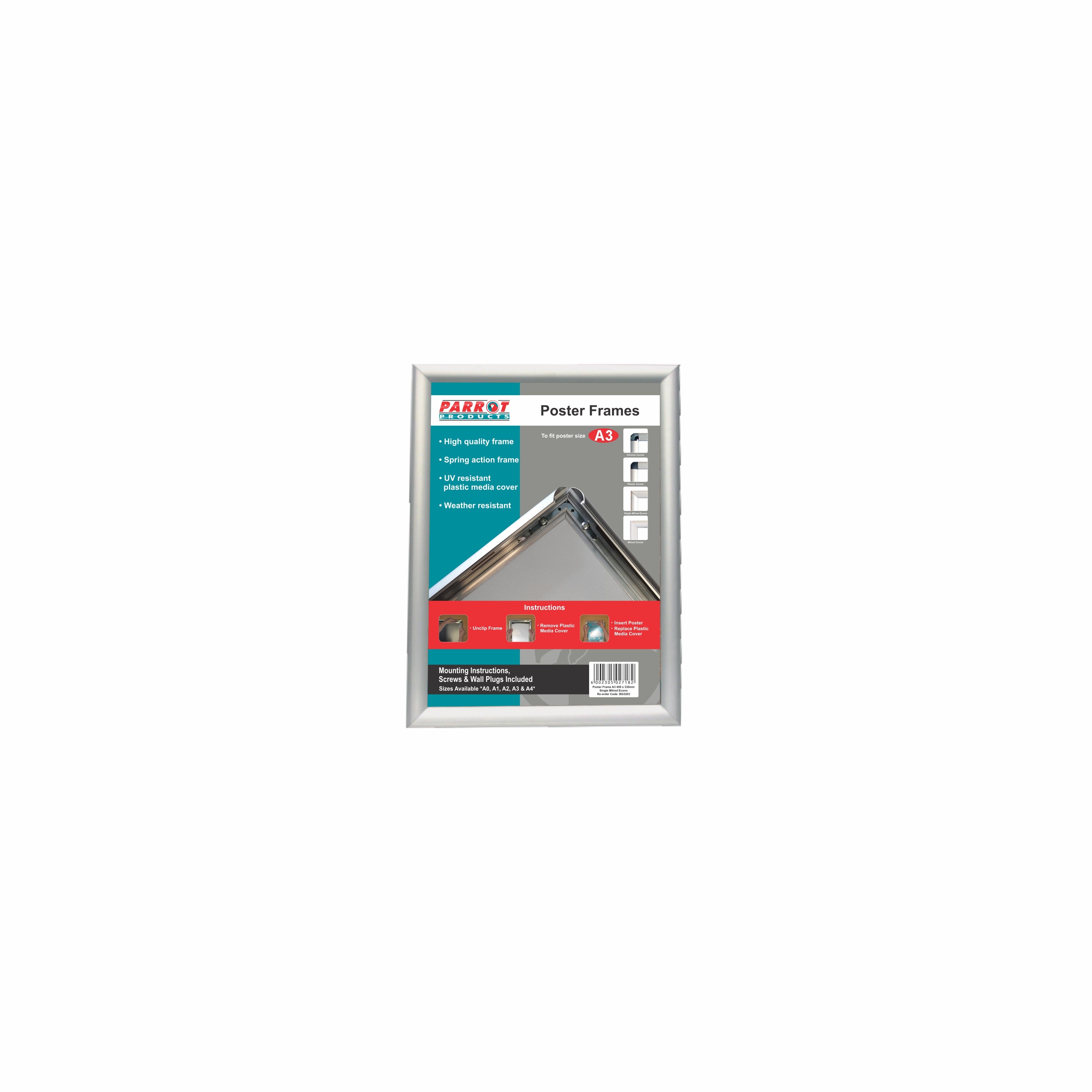 Poster Frame (A3 - 460*330mm - Single Mitred - Econo)