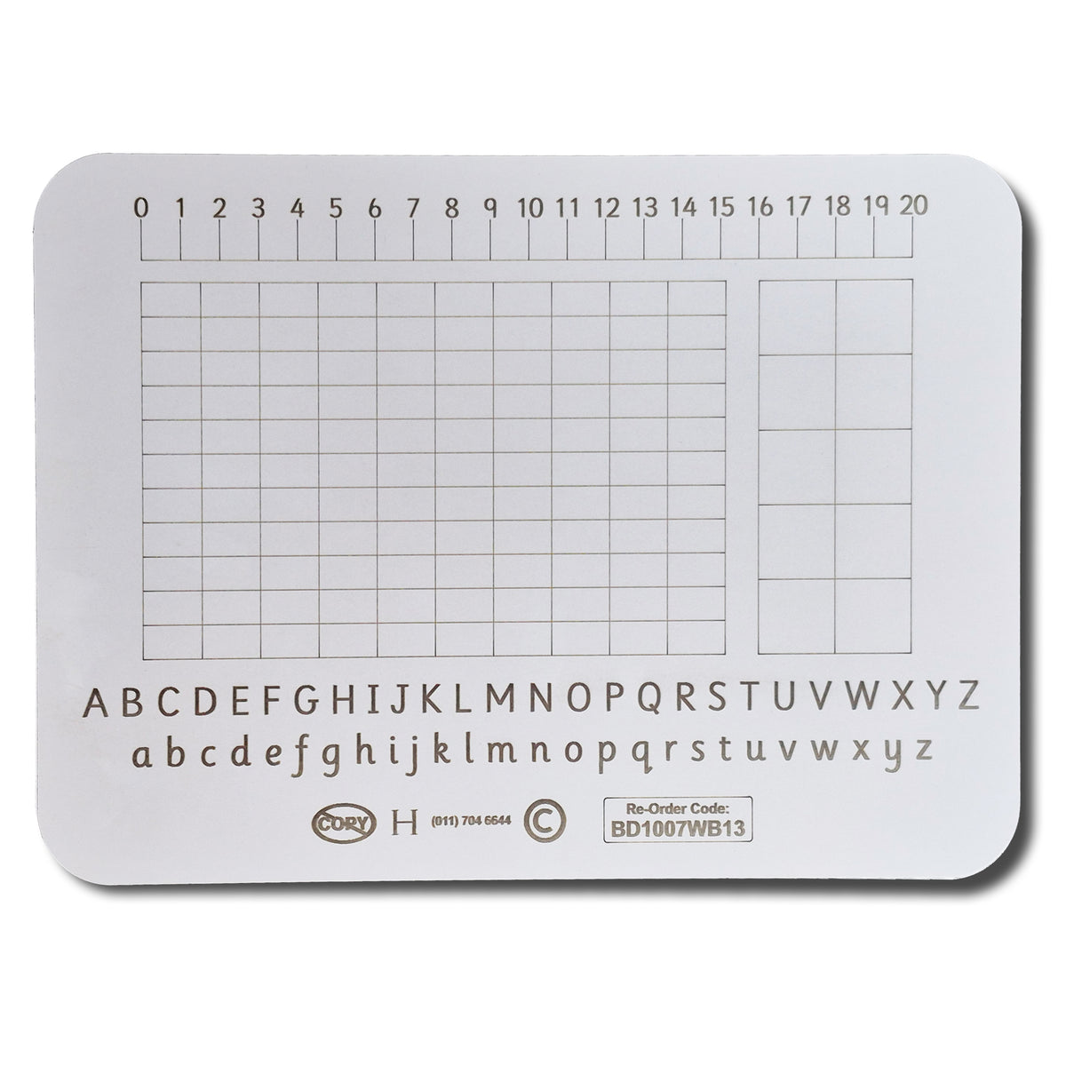 WRITING SLATE MARKERBOARD DOUBLE SIDED WB13 297X210MM PACK OF 10