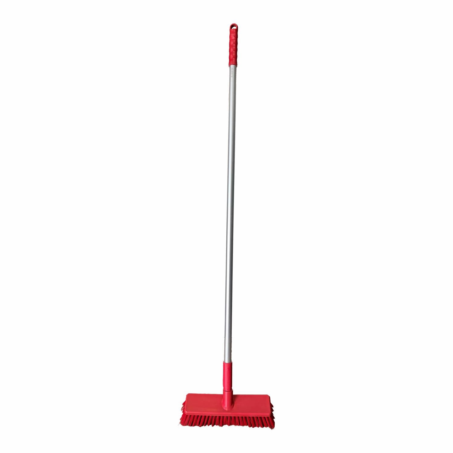 HACCP Hard Bristle Broom  Red Commercial Cleaning Broom
