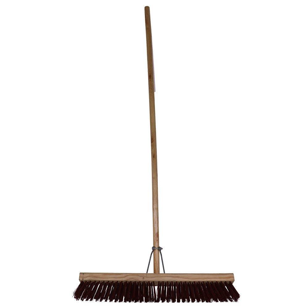 Janitorial Platform Broom Brown 600mm (18") 600mm Janitorial Supply - Parrot at JATA KZN Durban