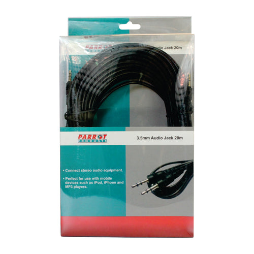 3.5mm Audio Jack Cable (20 Meters - Jack - Jack) AV Cable - Parrot at JATA KZN Durban