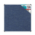 BULLETIN BOARD RIBBED ALUM FRAME 1200*1200MM DENIM Aluminium Frame