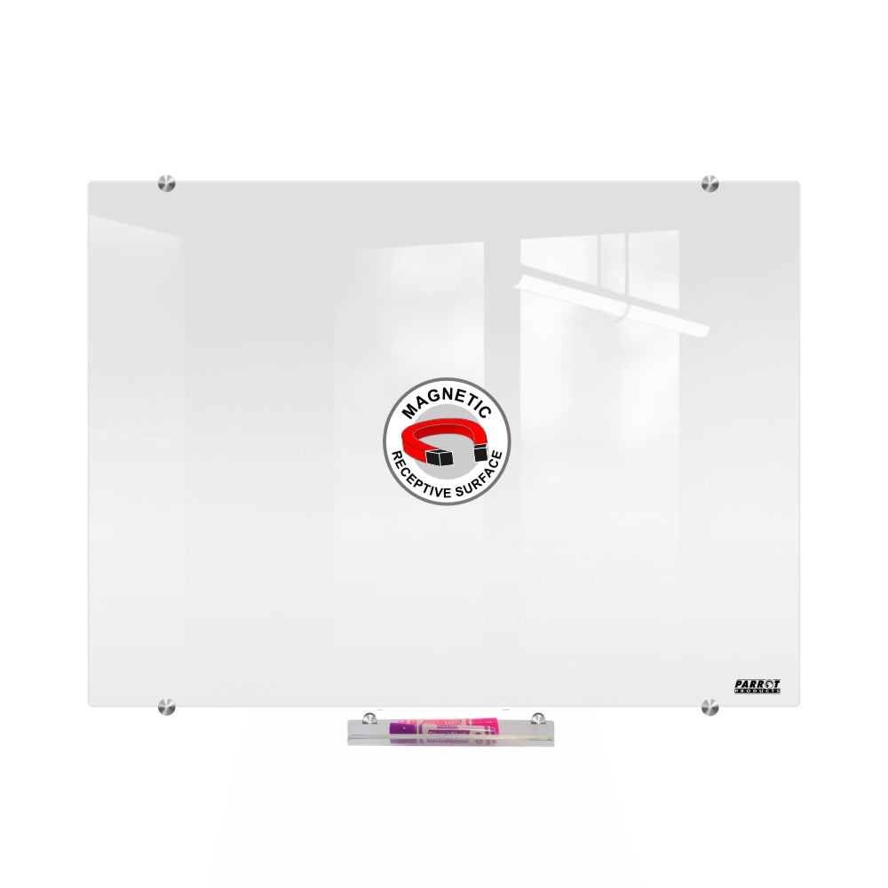 Parrot Products Magnetic Glass Whiteboard (1200*900mm)
