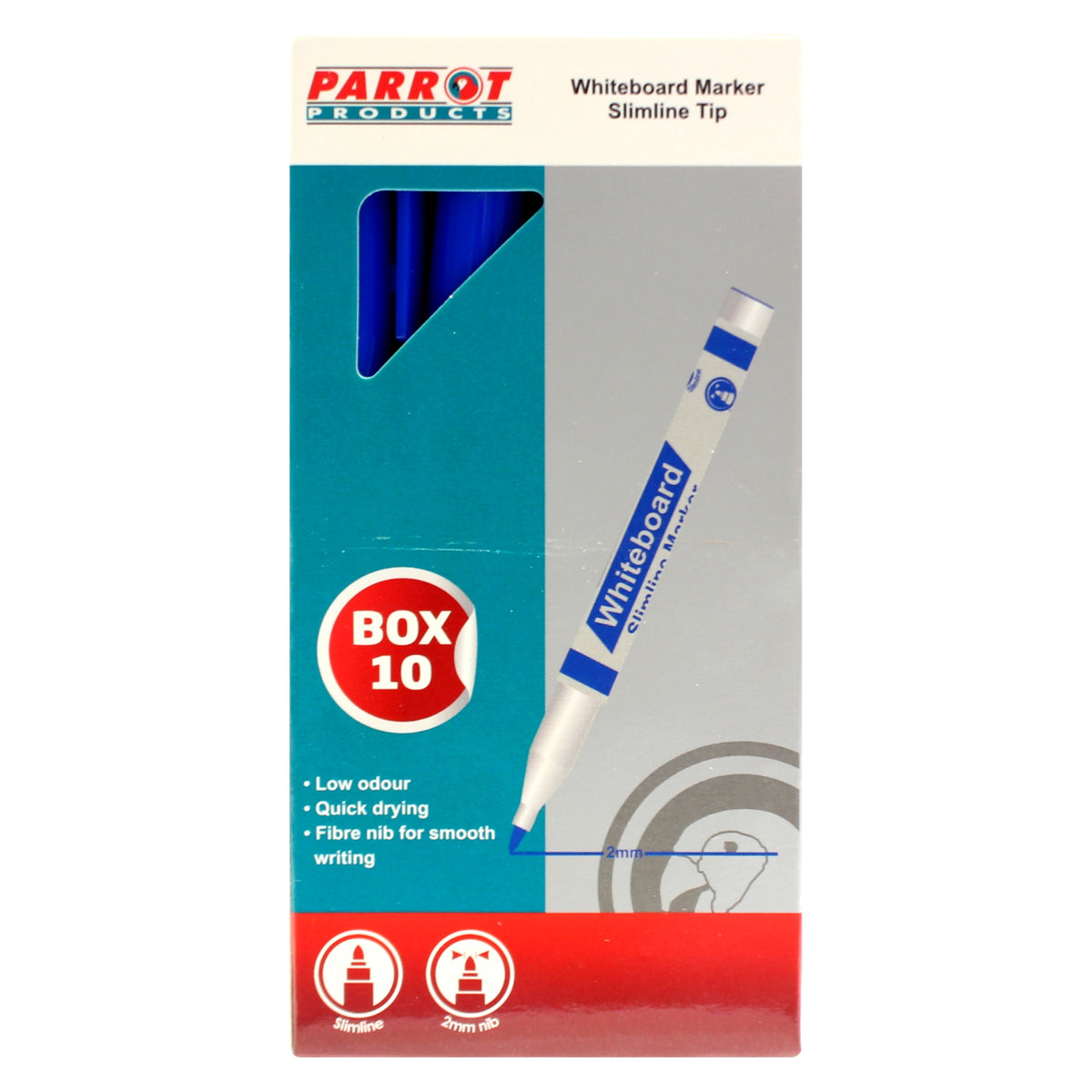 MARKER WHITEBOARD S/LINE BOX 10 BLUE