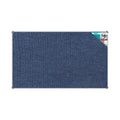 BULLETIN BOARD RIBBED ALUM FRAME 2000*1200MM DENIM Aluminium Frame