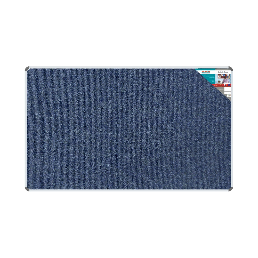 BULLETIN BOARD RIBBED ALUM FRAME 2000*1200MM DENIM Aluminium Frame
