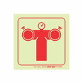 photoluminescent 190mm Safety Sign F49 Fire Pump Connection