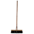 Janitorial Platform Broom Black - Soft Fibre 305mm (12")
