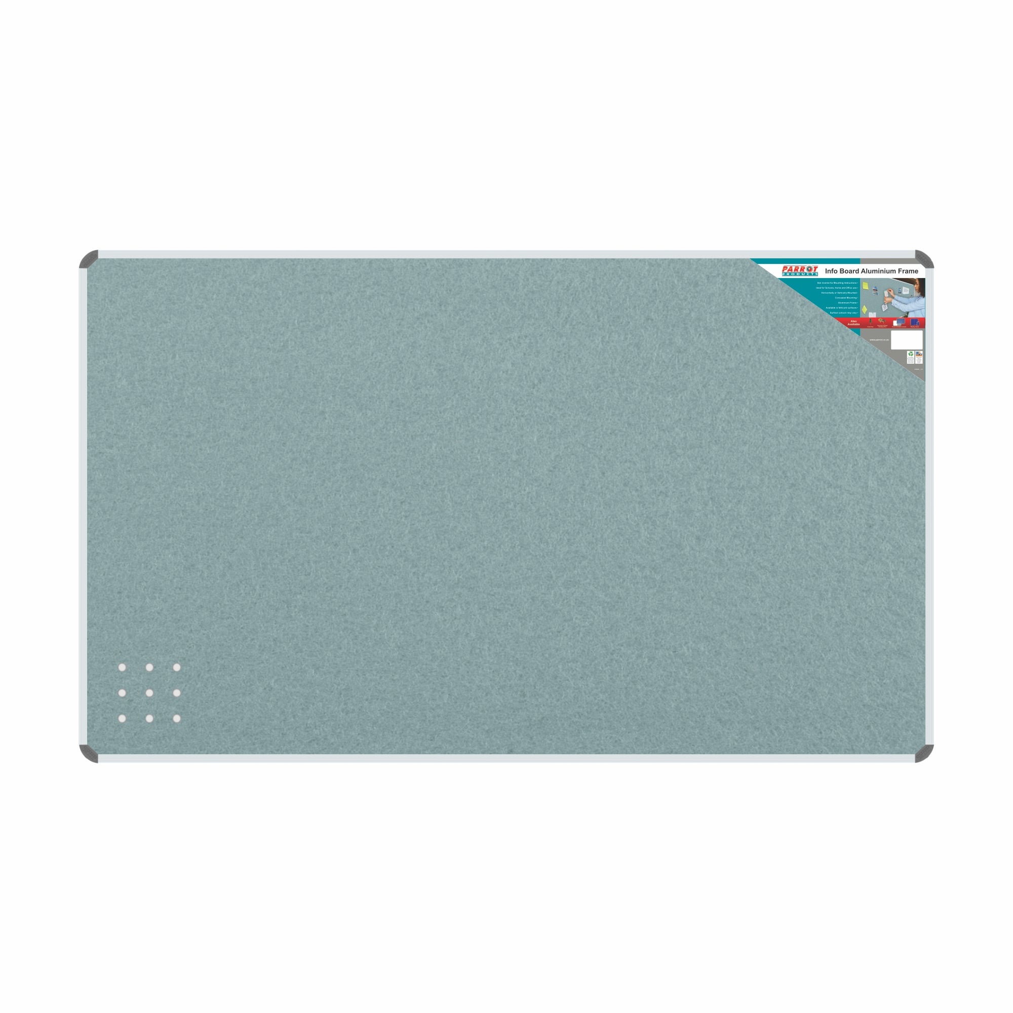 Info Board (Aluminium Frame - 1500*900mm - Grey)