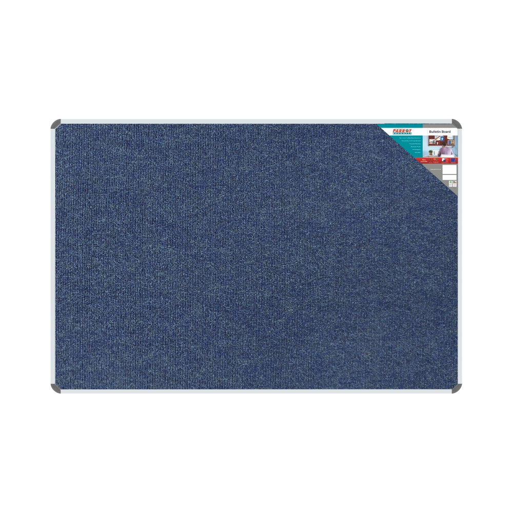 BULLETIN BOARD RIBBED ALUM FRAME 1800*1200MM DENIM Aluminium Frame