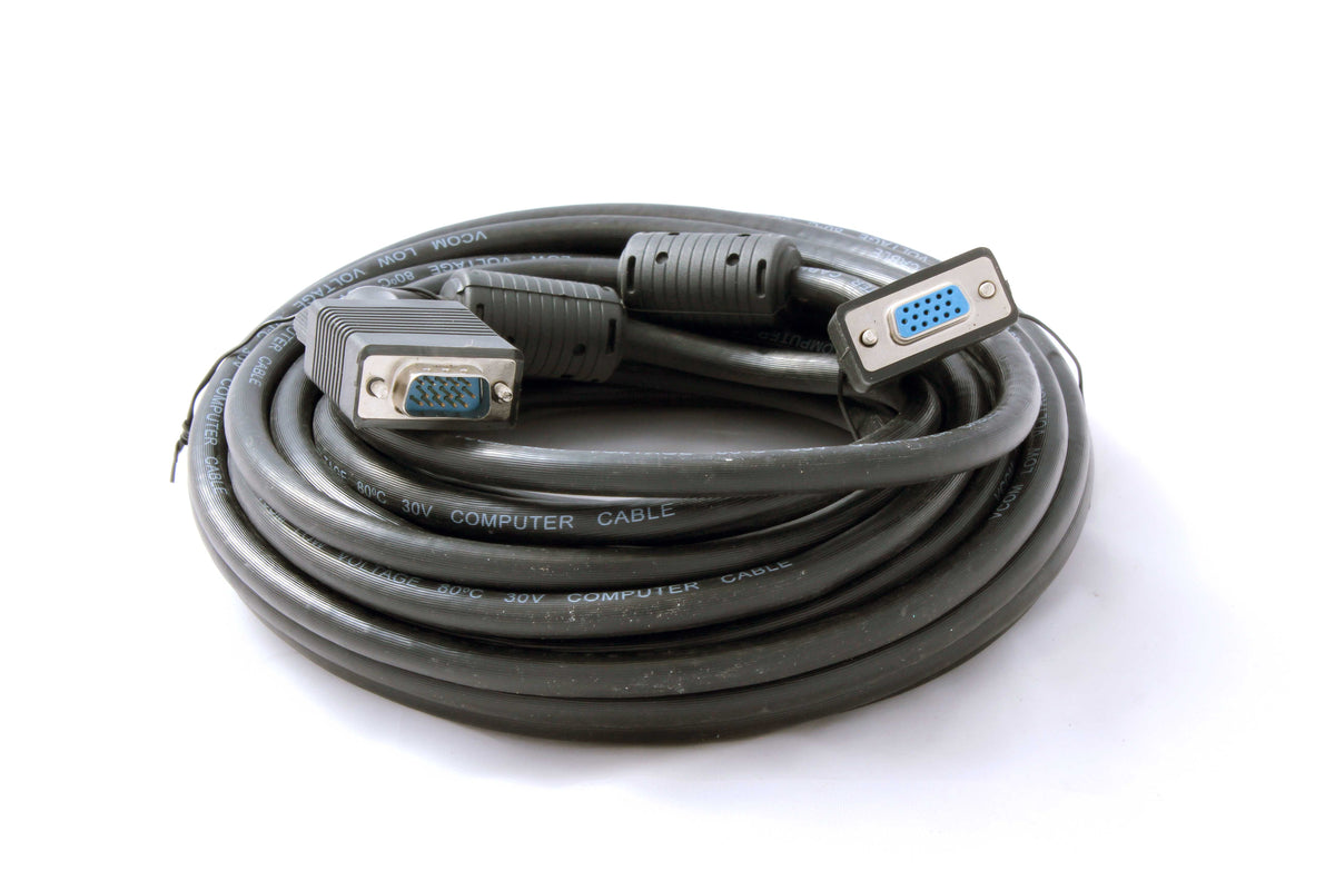 CABLE 15 PIN MALE TO FEMALE VGA 10M