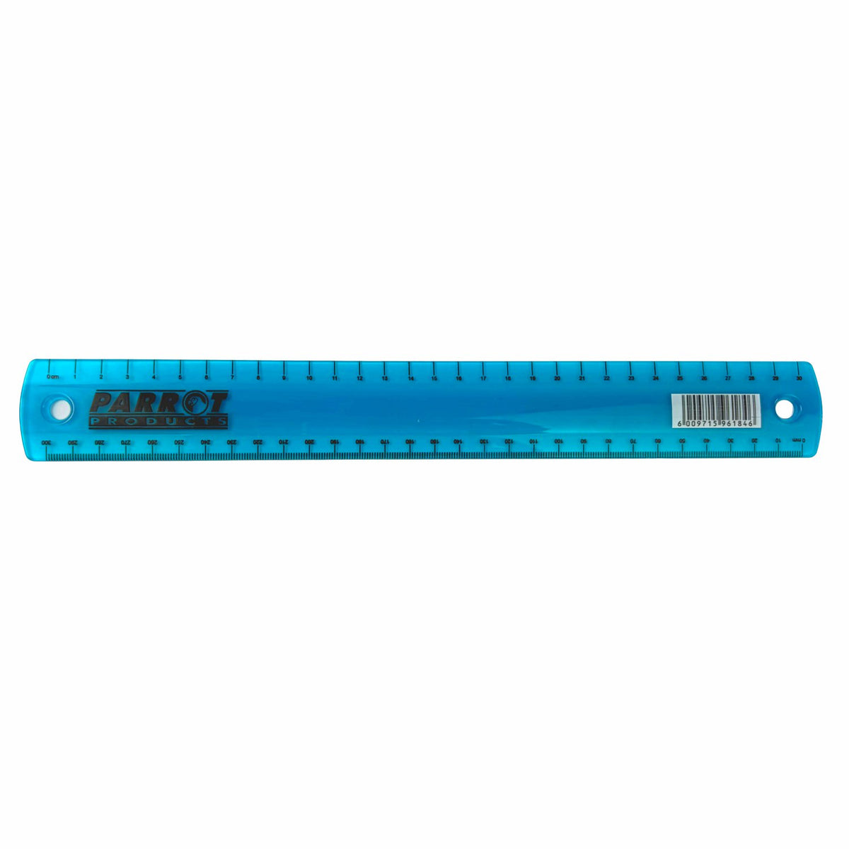 RULER PLASTIC BLUE