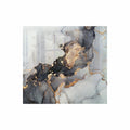 DECORATIVE GLASS WALL TILE 598MM X 650MM INK CONTRAST