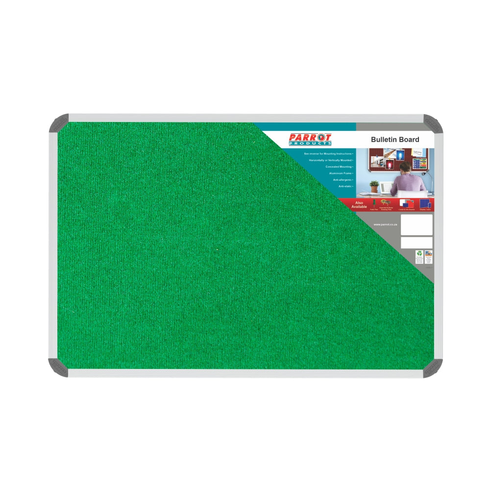 BULLETIN BOARD RIBBED ALUM FRAME 900*600MM PALM Aluminium Frame