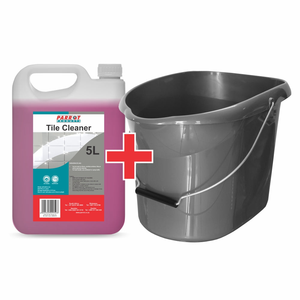 Janitorial Bucket + Tile Cleaner (JA0702 + JA0401TC) Promotion Office Supply - Parrot at JATA KZN Durban