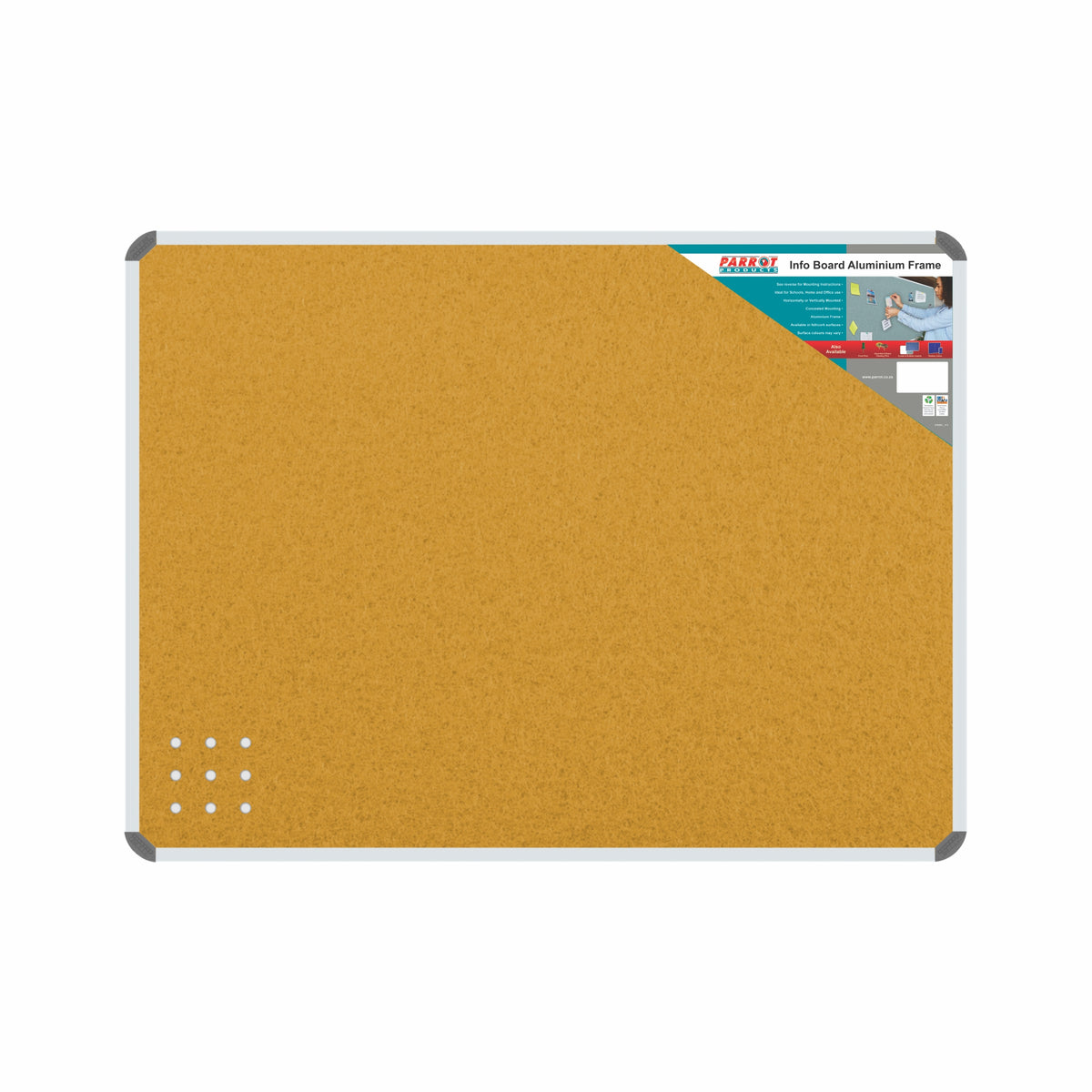 Info Board (Aluminium Frame - 1200*1000mm - Beige ) 1200x1000mm Info Board - Parrot at JATA KZN Durban