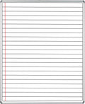 Educational Board Magnetic Whiteboard (1220*920 - White Lines - Side Panel - Option A)