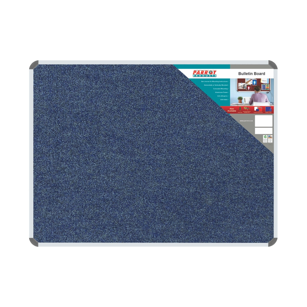 BULLETIN BOARD RIBBED ALUM FRAME 1200*900MM DENIM Aluminium Frame