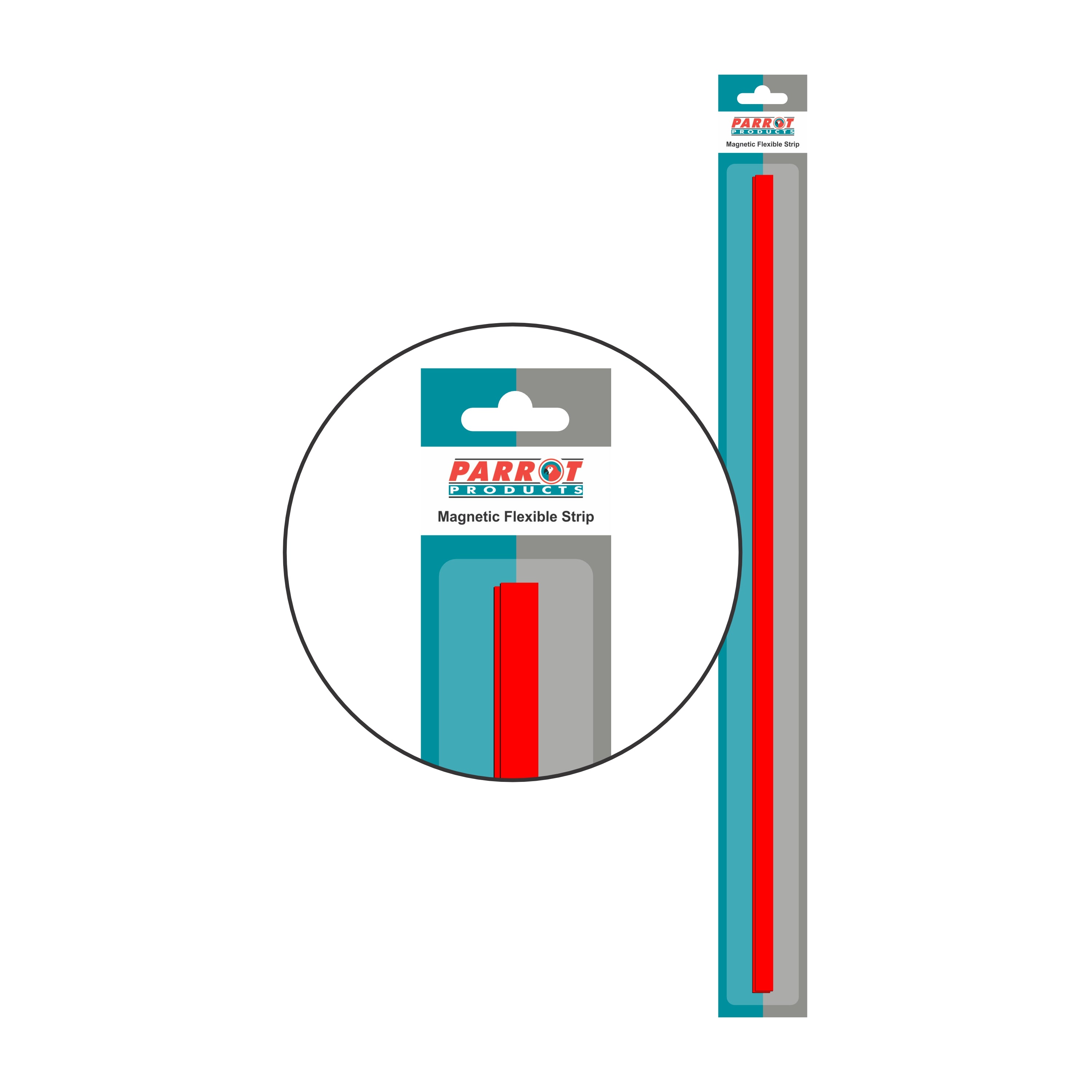 Magnetic Flexible Strip (1000*15mm - Red)