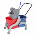 Janitorial 50L Mop Press Trolley  Commercial Floor Cleaning System