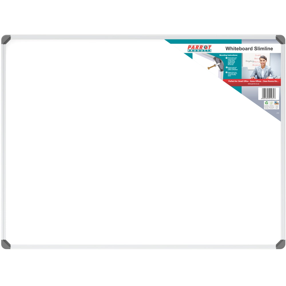 Parrot Products Slimline Non-Magnetic Whiteboard (1200*900mm)